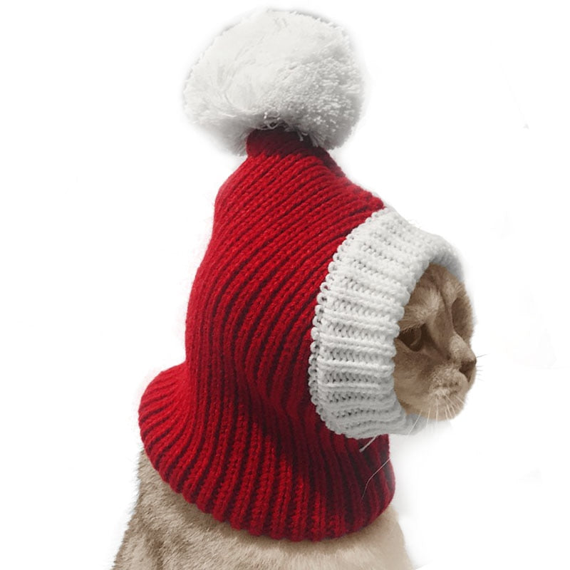 Winter Pet Dog Cap Hat Christmas Warm Small Cat Dog Hats Pug Dog Accessories For Small Medium Large Dogs