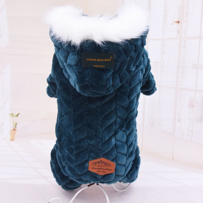 Winter Pet Dog Clothes Warm Dog Coat Jumpsuit Thicken Pet Clothing For  French Bulldog Teddy Dogs Costume Puppy Jackets