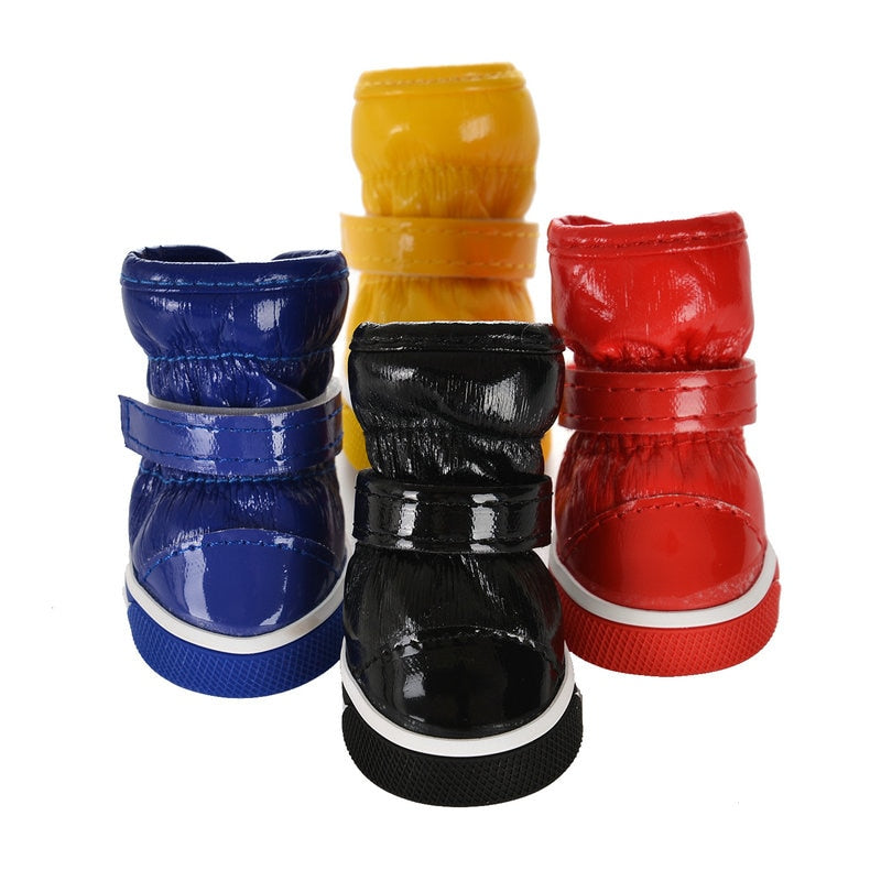 Winter Pet Dog Shoes For Small Dogs Warm Fleece Puppy Pet Shoes Waterproof Dog Snow Boots Chihuahua Yorkie Shoes Pet Products