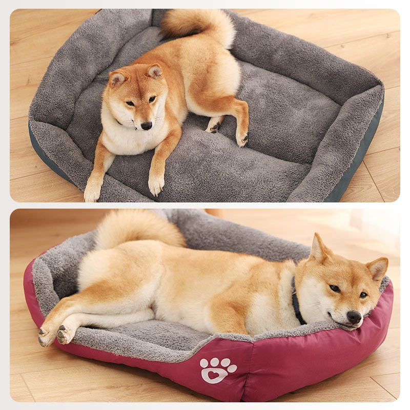 Winter Plush dog beds for medium soft plush dogs pets accessories labrador calming pets accessories for cat Pet bed for cats