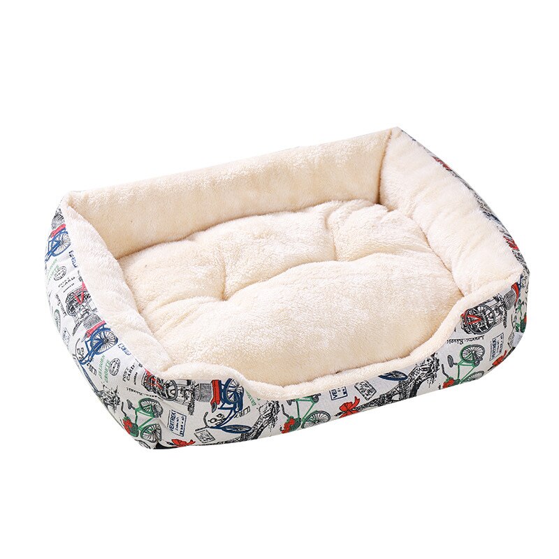 Winter Plush dog beds for medium soft plush dogs pets accessories labrador calming pets accessories for cat Pet bed for cats