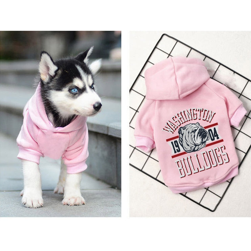 Winter Warm Dog Clothes Cotton Hoodies Clothes for Dogs Pet clothing for Small medium dogs Costumes Coat For Cat French Bulldog