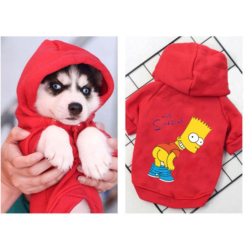 Winter Warm Dog Clothes Cotton Hoodies Clothes for Dogs Pet clothing for Small medium dogs Costumes Coat For Cat French Bulldog