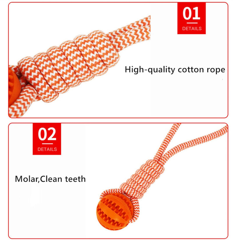 pet Braid Rope Ball toy New Dog Toys Chew Teeth Clean Outdoor Training Fun Playing Rope Ball Toy For Large Small Dog Cat