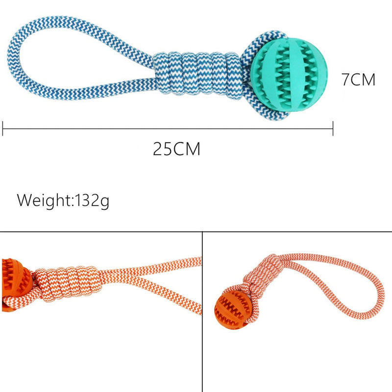 pet Braid Rope Ball toy New Dog Toys Chew Teeth Clean Outdoor Training Fun Playing Rope Ball Toy For Large Small Dog Cat