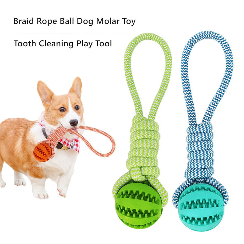 pet Braid Rope Ball toy New Dog Toys Chew Teeth Clean Outdoor Training Fun Playing Rope Ball Toy For Large Small Dog Cat