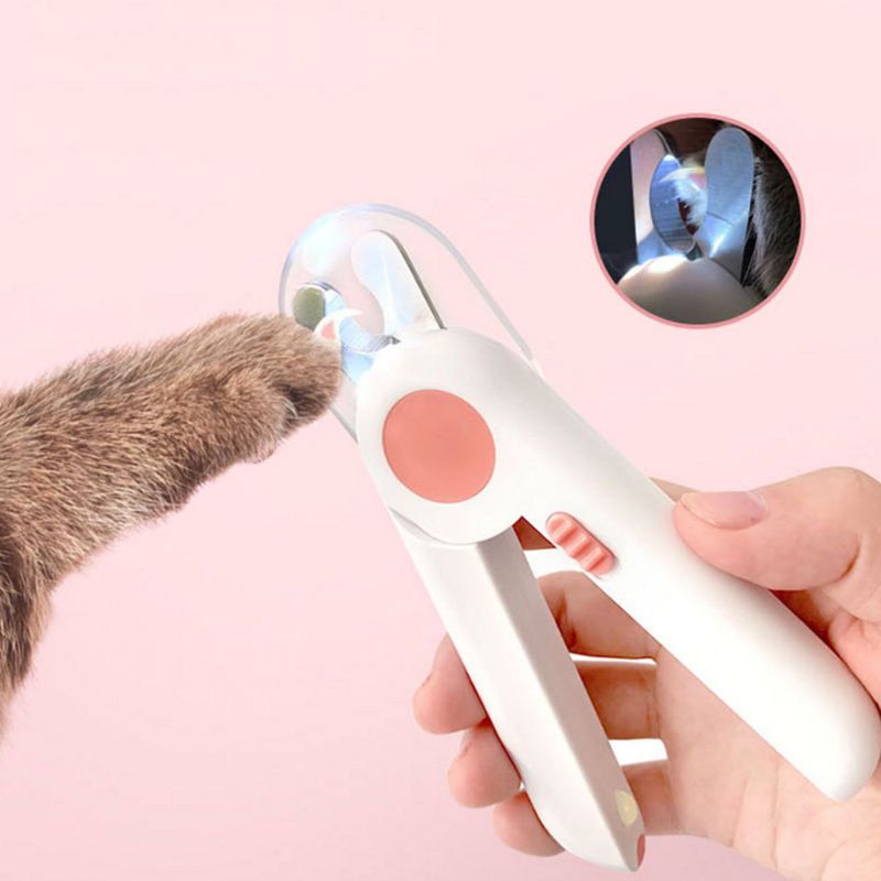 Dog Cat Nail Clippers Blood-proof Manicure Nails Scissors With Super Bright LED Lights Pet Grooming Supplies