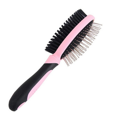 Double-sided Pet Clean Dog Grooming Brush Hair Remover Comb Fur Pets Tools Products New 2019 Animal Quick For Brushes Hairbrush