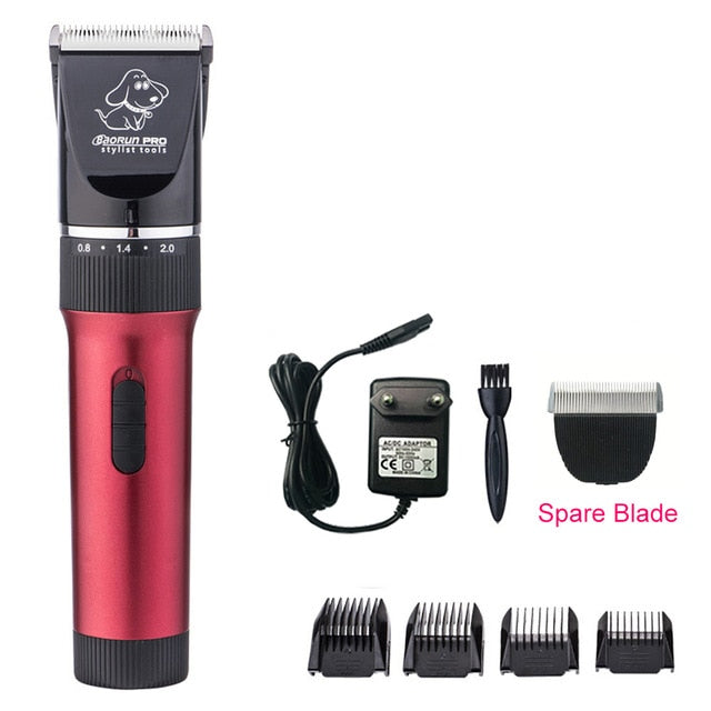 Professional Pet Hair Trimmer Electric Rechargeable Cat Dog Clipper Grooming Cutters Powerful Shaver Machine For Animal 110-240V