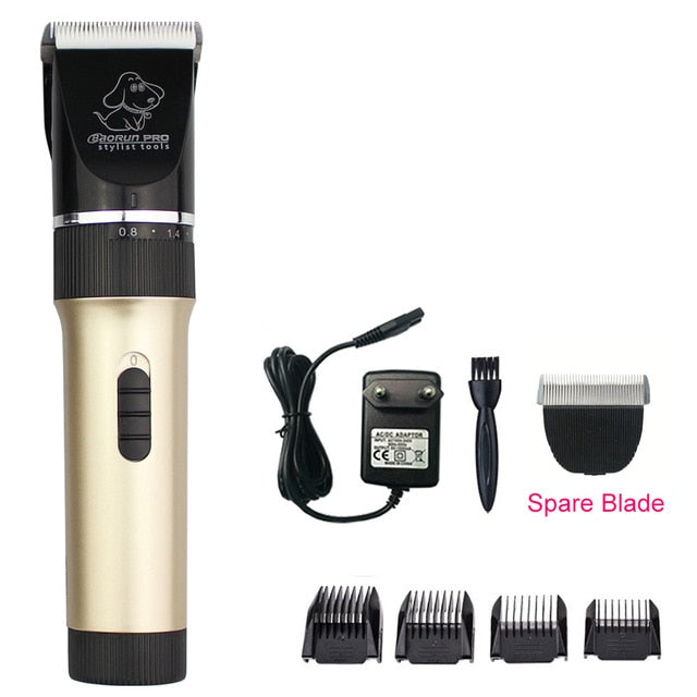 Professional Pet Hair Trimmer Electric Rechargeable Cat Dog Clipper Grooming Cutters Powerful Shaver Machine For Animal 110-240V