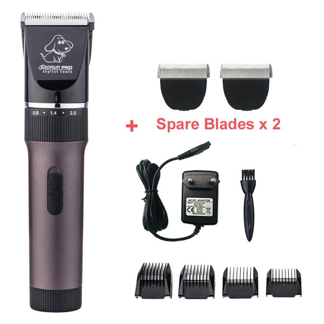 Professional Pet Hair Trimmer Electric Rechargeable Cat Dog Clipper Grooming Cutters Powerful Shaver Machine For Animal 110-240V