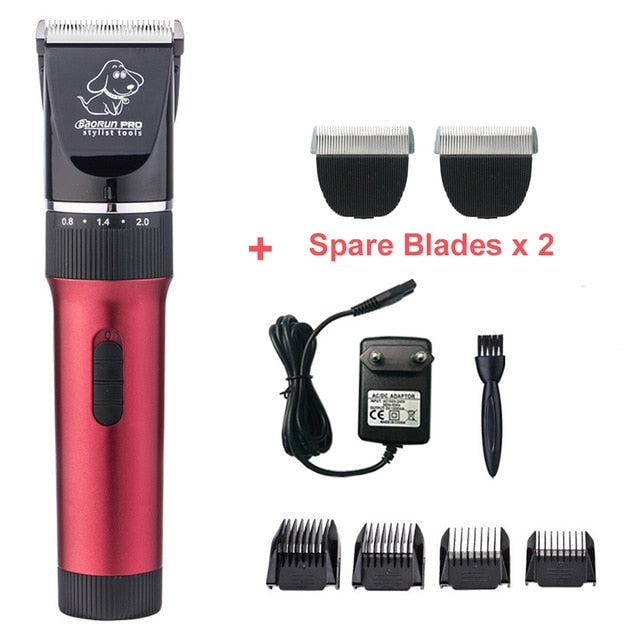 Professional Pet Hair Trimmer Electric Rechargeable Cat Dog Clipper Grooming Cutters Powerful Shaver Machine For Animal 110-240V