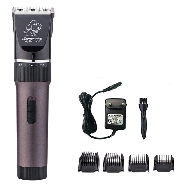 Professional Pet Hair Trimmer Electric Rechargeable Cat Dog Clipper Grooming Cutters Powerful Shaver Machine For Animal 110-240V