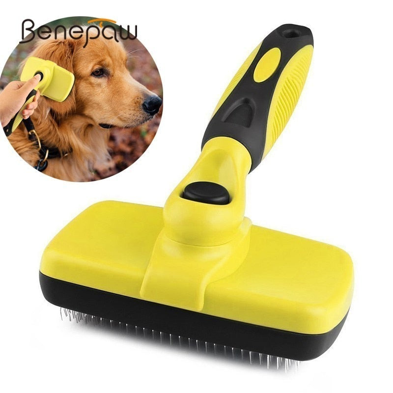 Self Clean Hair Dog Brush Slicker Comfortable Small Large Dog Comb Pet Grooming Tools Cat Fits Various Hair