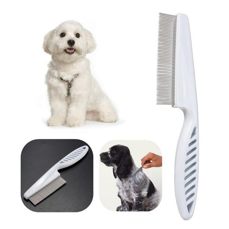 Protect Flea Comb For Cats Dogs Pet Stainless Steel Comfort Flea Hair Grooming Tools Deworming Brush Short Long Hair Fur Remove