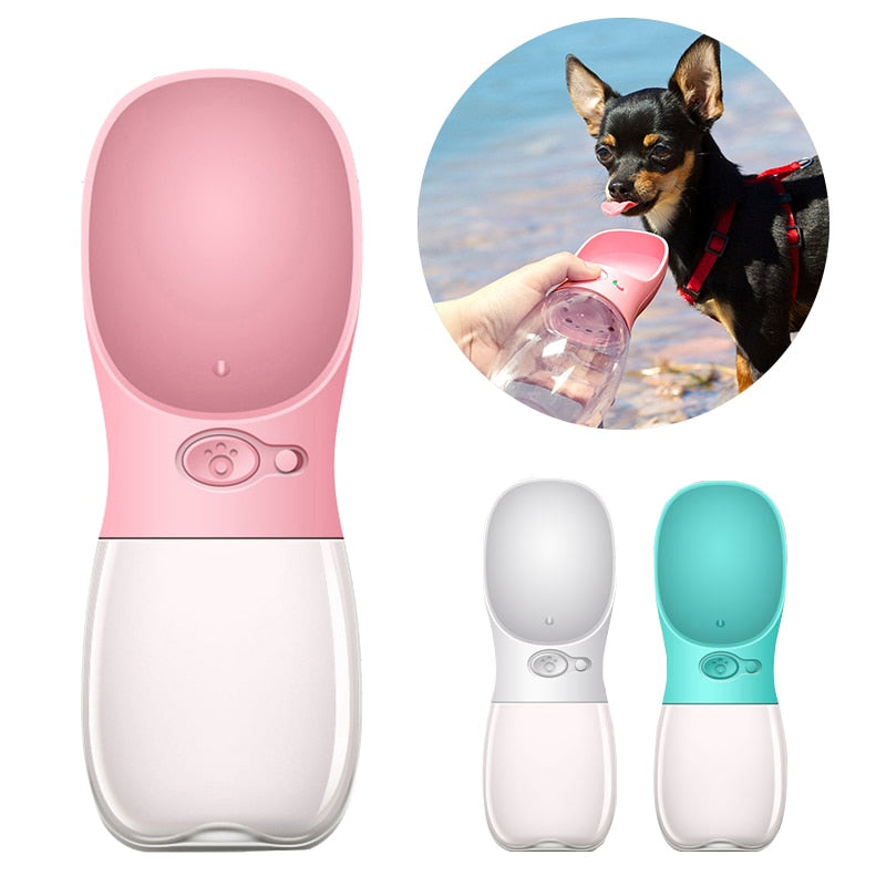 350/480/550ML Portable Pet Dog Water Bottle Dogs Travel Puppy Cat Drinking Bowl Dispenser Feeder