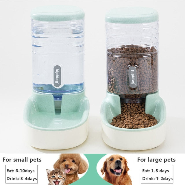 3.8L Pet Cat Automatic Feeders Dog Water Fountain  Feeding Bowls Water Dispenser