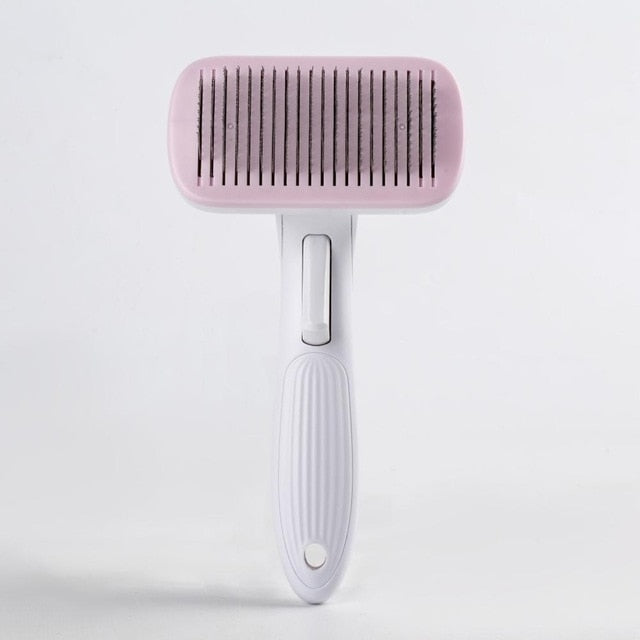 Pet Cat Brush Hair Remover Comb Self Cleaning Cat Slicker Brush Shedding Trimmer Comb for Cats Dogs Long Hair Pet Grooming Tools