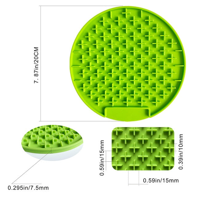 Mat For Dogs Cats Slow Food Bowls New Pet Dog Feeding Food Bowl Silicone Dog Feeding Lick Pad Dog Slow Feeder Treat Dispensing