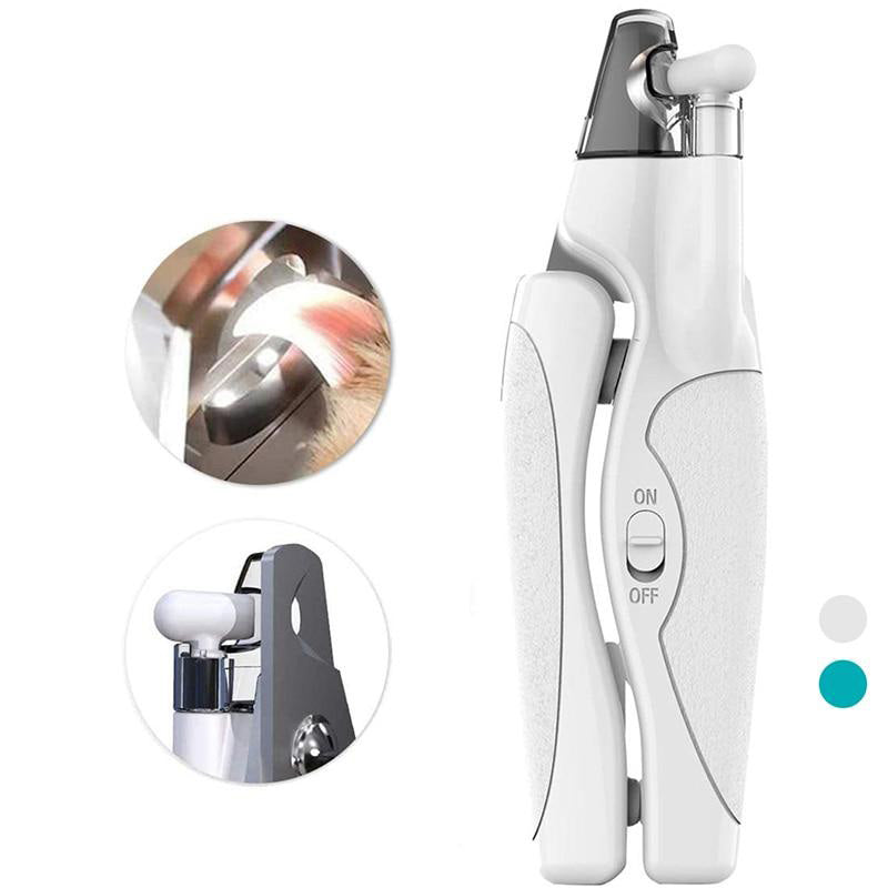 Professional Light Dog Nail Clippers File USB Charging Safe Ergonomic Handle Pet Nail Trimmer Trapper Grooming Cutter