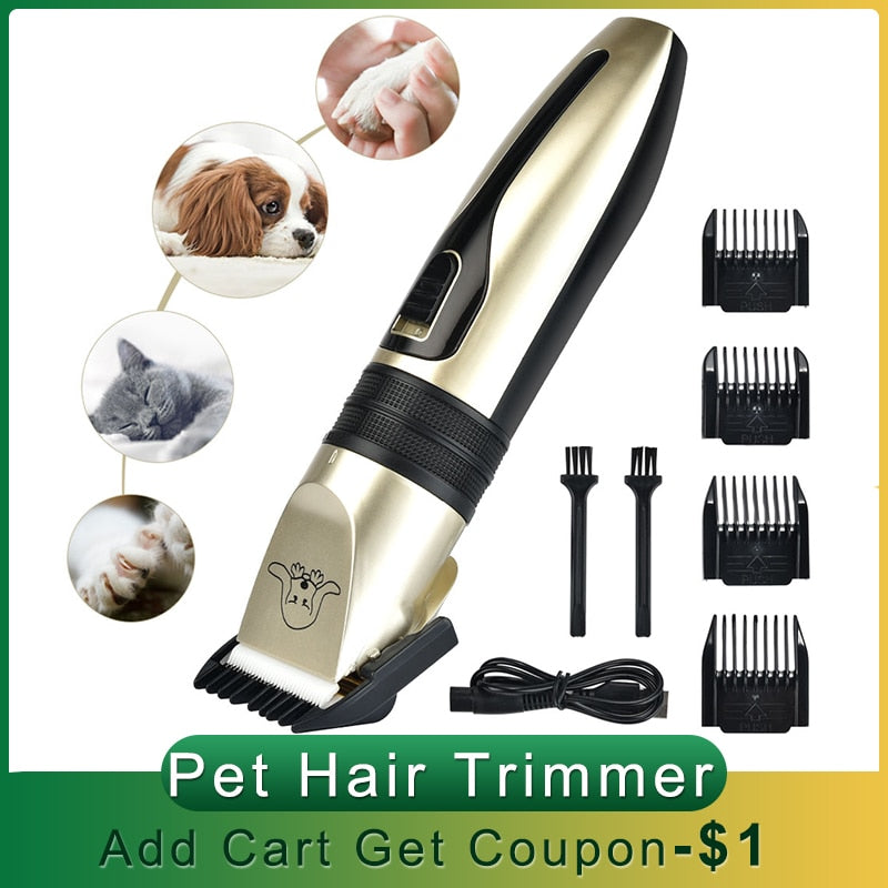 USB Electrical Pet Hair Clipper Remover Professional Pet Dog Hair Trimmer Cutter Grooming Pets Haircut Machine