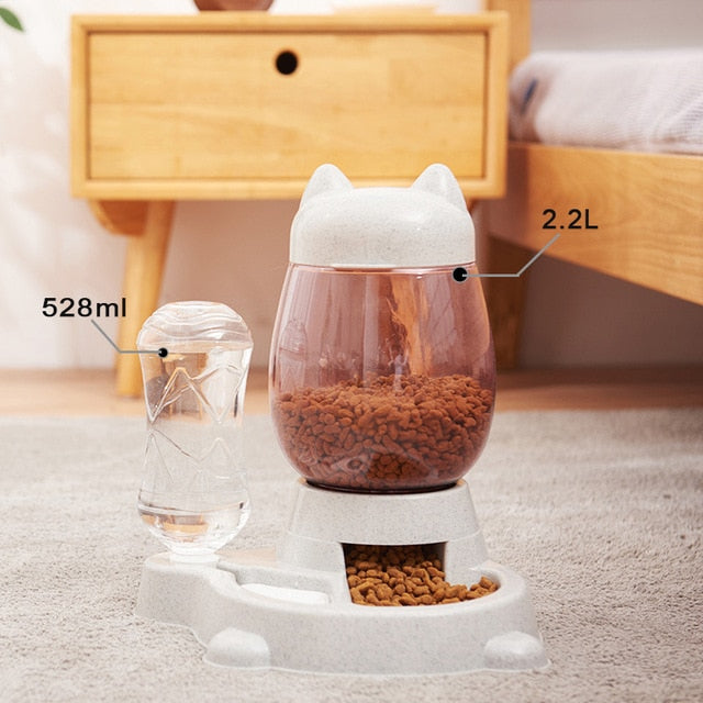 Pet Cat Bowl Dog Feeder Bowls Kitten Automatic Drinking Fountain 1.5L Feeding Product