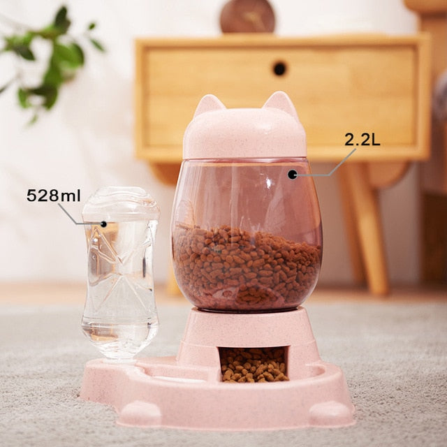 Pet Cat Bowl Dog Feeder Bowls Kitten Automatic Drinking Fountain 1.5L Feeding Product