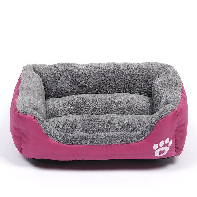 PETGOO Pet Sofa Dog Beds Waterproof Bottom Soft Fleece Winter Warm Cat Bed House Small Medium Large Dogs Comfort Mat Nest Kennel