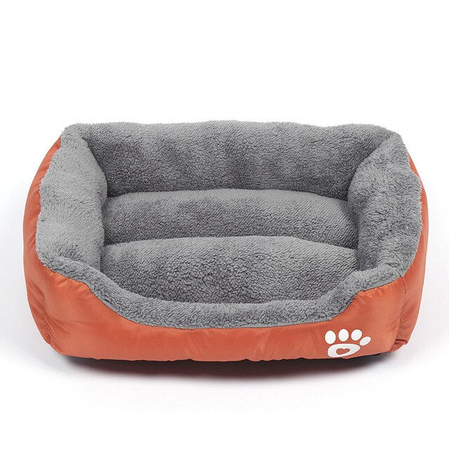 PETGOO Pet Sofa Dog Beds Waterproof Bottom Soft Fleece Winter Warm Cat Bed House Small Medium Large Dogs Comfort Mat Nest Kennel