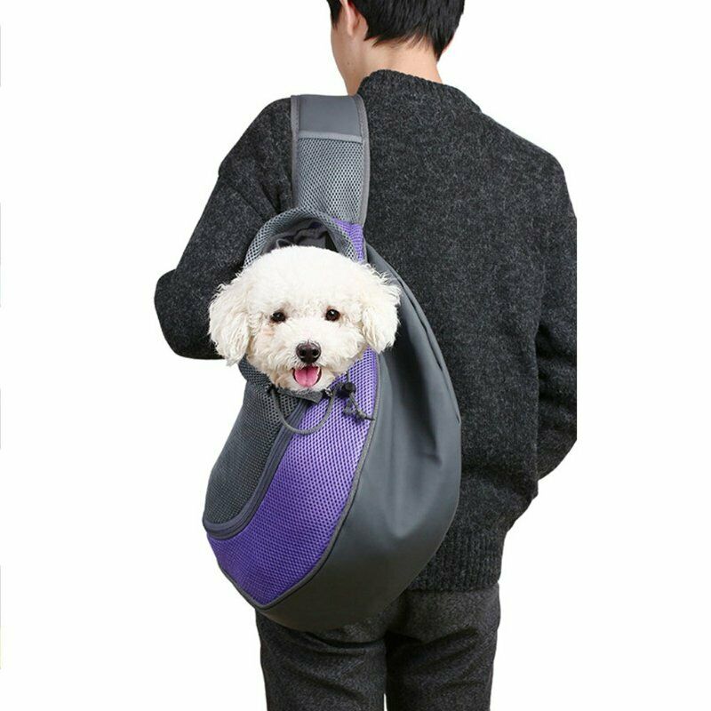 Pet Cat Carrier Puppy Dog Pouch Sling Mesh Backpack Outdoor Shoulder Chest Bag