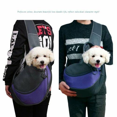 Pet Cat Carrier Puppy Dog Pouch Sling Mesh Backpack Outdoor Shoulder Chest Bag